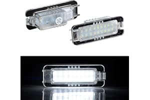 OZ-LAMPE Luci Targa a LED per V-W Polo 9N 6R Passat 3C B6 CC GOLF4 GOLF5 GOLF6 GOLF7 Lupo Scirocco Phaeton NEW Beetle II EOS, Lampada per Porsche 718 Boxster Cayman 911 Panamera Macan