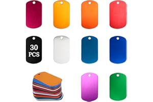 LALAGO Perforowany nieśmiertelnik z aluminium na naszyjniki