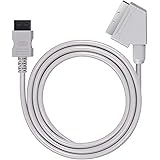 BISLINKS Grey 1.8m RGB Scart Video HD HDTV AV Cord Lead Cable Adapter Replacement Compatible With Nintendo Wii/Wii U Video Ga
