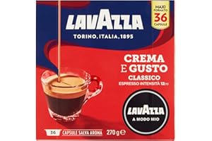 Lavazza A Modo Mio Crema e Gusto Coffee Pods Espresso, 36 Capsules