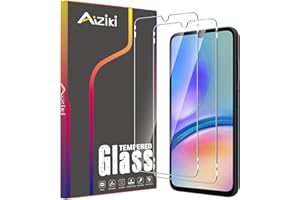 Aiziki [2 sztuki folii ochronnej do Samsung Galaxy A05/A05s/Redmi 13C, szkło pancerne [nietłukąca się ochrona TOP 9H] [Full Screen], szkło ochronne do Samsung Galaxy A05/A05s/Redmi 13C HD, 2 sztuki