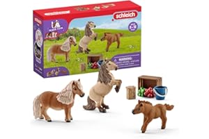 Schleich - 41432 - Famille de Minishetlands