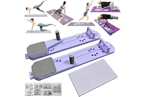 JINSIHOU Upgraded Pilates Reformer Machine, Multifunctional Fitness Board Set With Push-Up Handle And Auto-Rebound Ab Roller, Home Gym Workout Equipment For Full Body Exercise