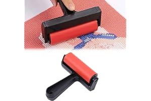 5D Accessoire Diamond Painting, 5D Rouleau Strass, Rouleau de Peinture Diamant, Outils Brayer Rouleau, 5D Diamant Peinture Rouleau, Rouleau Diamond Painting, Pressage Accessoires Outils（10cm）