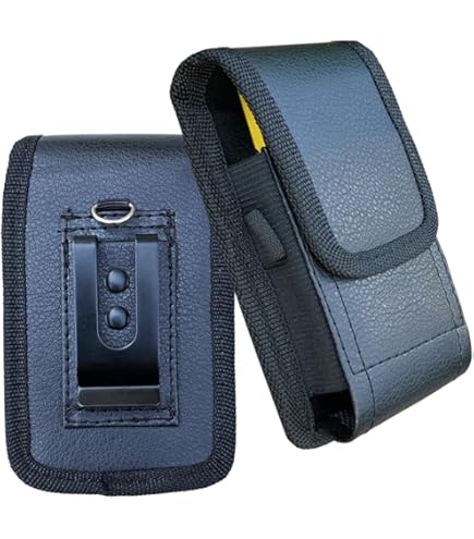 Custodia In Pelle Con Clip Da Cintura Per Nokia 6210 6310 6310i – Caseroxx Nero - Foto 4