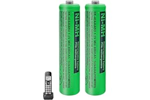 JAPUSOON BK-40AAABU Batterie Ricaricabili AAA 400mah 1,2v per Cordless Gigaset, NI-MH Pile Ricaricabili AAA per Panosonic Telefoni Cordless - confezione da 2