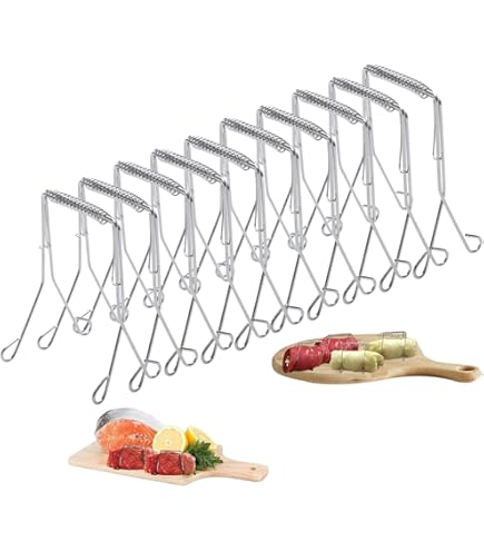 APACALI 50 Stück Rouladenklammern Edelstahl - Wiederverwendbar Für Kohlrouladen & Grillen