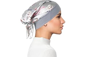 FADACHY Chemo Headwear for Women Head Scarfs Turbans UK Cancer Scarves Bandanas Hair Loss Beanie Hat Cancer Headwear Headwrap Scarfs Cap Silky Muslim