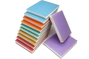 MAXMAN Sanding Sponges 12 Pack,Soft Flexible Wet Dry Sand Paper Brick,Hand Sanding Blocks, Fine Assortment Grade,PU Foam Sanding Pads for Wood, Crafts,Drywall,Metal,Paint,Auto Body Repair,Pottery