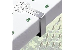 CUNGLIN Mollette per tovaglia in acciaio inox, 10 pezzi, clip per tovaglia, per tavoli spessi, tavoli da giardino, ristorante, tavolo da pranzo per la famiglia, per esterni