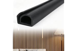 Kabelkanal för akustiska paneler, 12 mm bred halvcirkelformad kabelkanal, flexibelt kabelskydd, svart, kabelfack, självhäftande, kabelbyte utan demontering, akustiska paneltillbehör (300 cm)