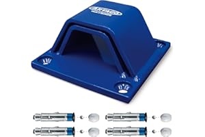 ‎ARTAGO Artago 61 Bodenanker Wandanker Fahrrad Motorrad Garage, Diebstahlsicherung mit Zulassung Sold Secure Gold, speziell plattierte Dübel, 10 mm Basis, Blau