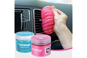 TICARVE Cleaning Gel for Car Cleaning Putty 2 Pack Auto Detailing Putty Slime Cleaner Keyboard Cleaner Universal Dust Cleaner for Car, Laptops, Printers, Cameras