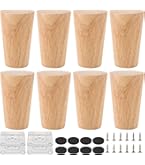 Möbelfüße Aus Buche ø87mm - Naturbelassene Holzfüße Für Möbel-Restauration