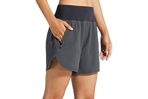 Libin Short Deportivo para Mujer con Forro Secado Rápido Pantalón Cortos Running Fitness Yoga Deportes Shorts