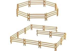 HAOBIN 60 Pezzi Accessori per Pannelli Recinto Ingresso Recinzione Plastica della Fattoria Giocattoli Fattoria di Recinzione Forniture per La Decorazione del Paesaggio in Miniatura della Casa delle