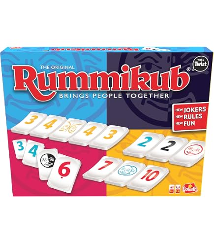 Pressman Rummikub en étain rétro – Le jeu original de carreaux Rummy Rouge, 5 pouces Pressman Rummikub en étain rétro – Le jeu original de carreaux Rummy Rouge, 5 pouces