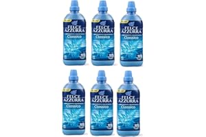 6x PAGLIERI Felce Azzurra Weichspüler Konzentrat Duftende Classico 600ml