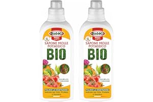 ANTIKA OFFICINA BOTANIKA Bioki® sapone molle potassico - Pulisce la vegetazione con azione immediata ed efficace da insetti, melata e fumaggine - OFFERTA 2 confezioni a prezzo promozionale