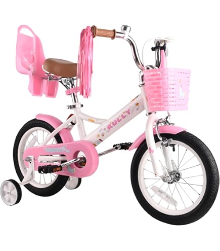 RULLY Daisy Kinderfahrrad Mädchen - Prinzessinnenrad Mit Puppensitz