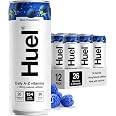 Huel Blue Raspberry Huel Daily A-Z Vitamins Energy Drink, 12 x 330ml Cans, Blue Raspberry ...