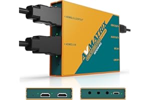 AVMATRIX UC1218-4Ks Capture Card – 4K30 Unkomprimierte (YUY2) Aufnahme für Game-Livestreams, VRR und HDR unterstützt, Ultra-niedrige Latenz für PS5, PS4/Pro, Xbox Series X/S, Xbox One X/S