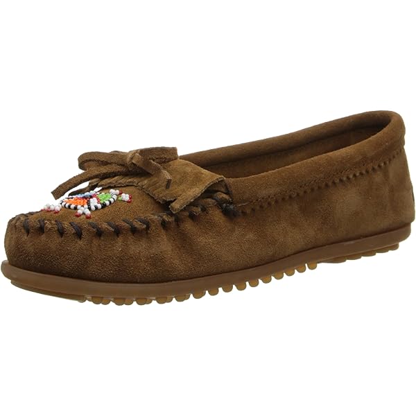 Mocassins Minnetonka Femme 403 Kilty – Marron Poussière – Pointure 5,5 US