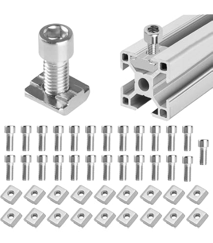 100 Pezzi Dadi A T 3030 Per Profili In Alluminio &ndash; M4 M5 M6, Per Estrusione, Marca NBKIT