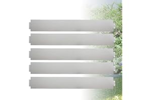 Froadp 20m Bordures de Jardin Plate-Bande de Galvanisé Métal Bordures de Pelouse pour Jardin Conception Plantes Légumes Herbe Floral en Croissance(100x18cm)