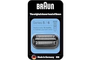 Braun Series 5 Electric Shaver ORIGINAL Replacement Head, Easily Attach Your New Shaver Head, Compatible With All New Generation Series 5/6 Electric Shavers, 53B, Black