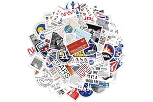 LYUNMU [50 Stück]NASA Space Explorer Aufkleber,Galaxy,Astronaut, Raumfahrt,Universum,Planet,Sticker Set Vinyl-Aufkleber für Wasserflasche,Laptop,Skateboard,Gepäck