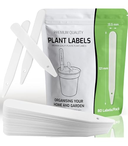 100-Pack White PVC Plant Labels – Durable Garden Markers For Nursery & Home (10 Cm X 2 Cm)