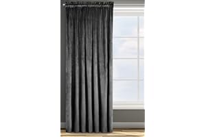 ‎EUROFIRANY Eurofirany ROSA Vorhang Samt Velvet Kräuselband -1 STK. Weich Edel Gardine 200g/m² Elegant Glatt Einfarbig Flauschig Modern Klassisch Wohnzimmer Schla