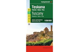 Toscane - florence: Road and Leisure Map: AK 0610