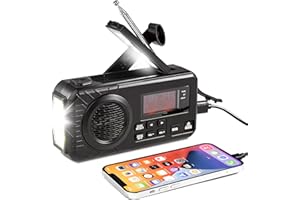 ZOVCAL Radio Digital DAB/FM Batteria da 4000mAh Radio di Emergenza Solare Con Funzione di Ricarica Mobile USB Radio da Campeggio Con Torcia a LED Lampada da Lettura Allarme SOS Manovella Portatile