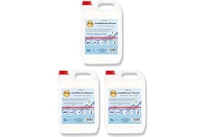 ‎VENTON VENTON Distilled Water 15 L (3 x 5 L) I Desalinated - Demineralised Water According to VDE 0510 I Dest Water for Household, Leisure, Car & Laboratory I Pure Water I Laboratory Water
