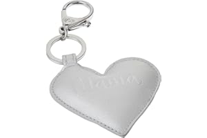 Itzy Ritzy Diaper Bag & Purse Charm, Keychain & Luggage Marker; Measures 6" Long & 3" Wide; Features Durable Clasp & Trendy Silver Hardware, Silver