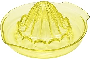 BranQ - Home essential Exprimidor de cítricos de Tritan, sin BPA, amarillo, 13 x 14,5 x 7 cm