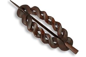 ISLAND PIERCINGS Haarspange Clip klassisches Design Handarbeit aus Holz HS49