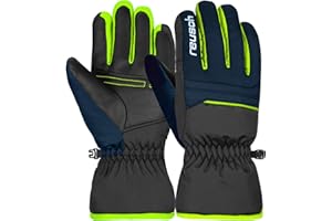 Reusch Alan Junior - Guantes de esquí para niños, cálidos, Resistentes al Viento y Transpirables, con puños elásticos