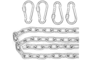 AMANKA 2X 230kg Chaîne de Chaise Suspendue - 100cm Suspension - 4 Mousquetons - Hamac Punching-Ball