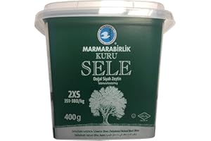 Marmarabirlik Schwarze Oliven in Maisöl Sele Halal, 3er Pack (3 x 400 g)
