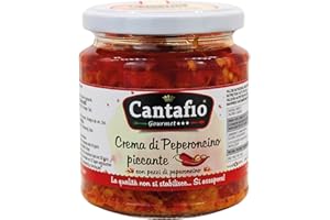 Cantafio Gourmet Crema di Peperoncino piccante sott'olio 280g (1 vasetto)