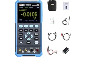 OWON HDS242 Multímetro osciloscopio digital portátil 2CH USB tipo C 40MHz 3.5 LCD medidor de prueba
