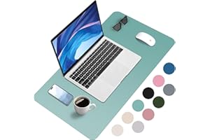 Zanfqvo Alfombrilla de Escritorio - Protector Escritorio, PU Impermeable, Antideslizante - Alfombrilla Ratón Grande (80 x 40 cm) - Mouse Pad para Escritorio, Ordenado(Verde)