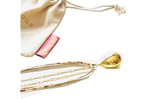 BABY SHELL BOLA de Grossesse Goutte plaqué OR + CHAÎNE et CORDON liberty floral (Or Gte+Daisy)