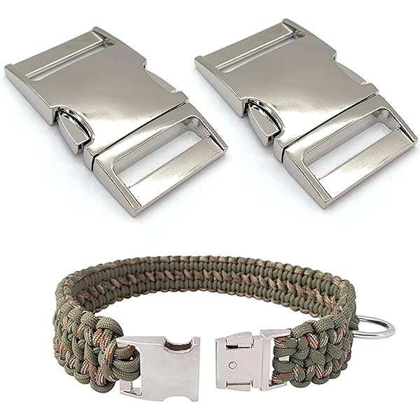 Ferma Cinturino Orologio Gomma Fibbie Laterali Curve In Plastica Per Bracciali Paracord - Ideali Per Fai Da Te, Collari Animali E Accessori Fibbie Plastica - Foto 7