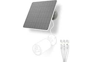 Solarpanel für Akku Überwachungskamera Aussen，6W Kamerafür für Ring Kamera mit batteriebetriebener Kamera
