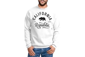 Neverless Schöner California Republic Herren Pullover Sweatshirt