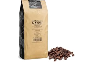 FRHOME - 1 kg de granos de café - Mezcla Napoli Intensidad 12 - Il caffè italiano